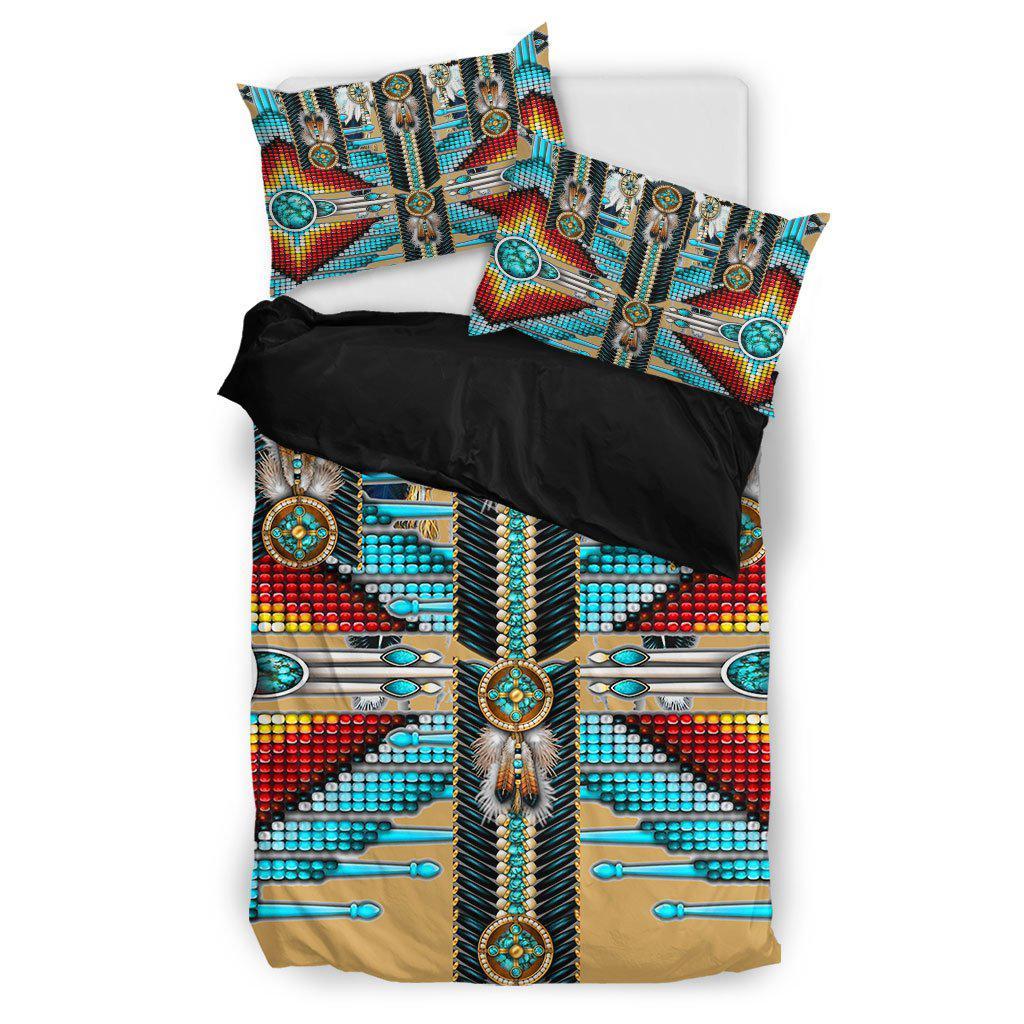 WelcomeNative Native Beaded Motifs Bedding Set, 3D Bedding Set, All Over Print, Native American