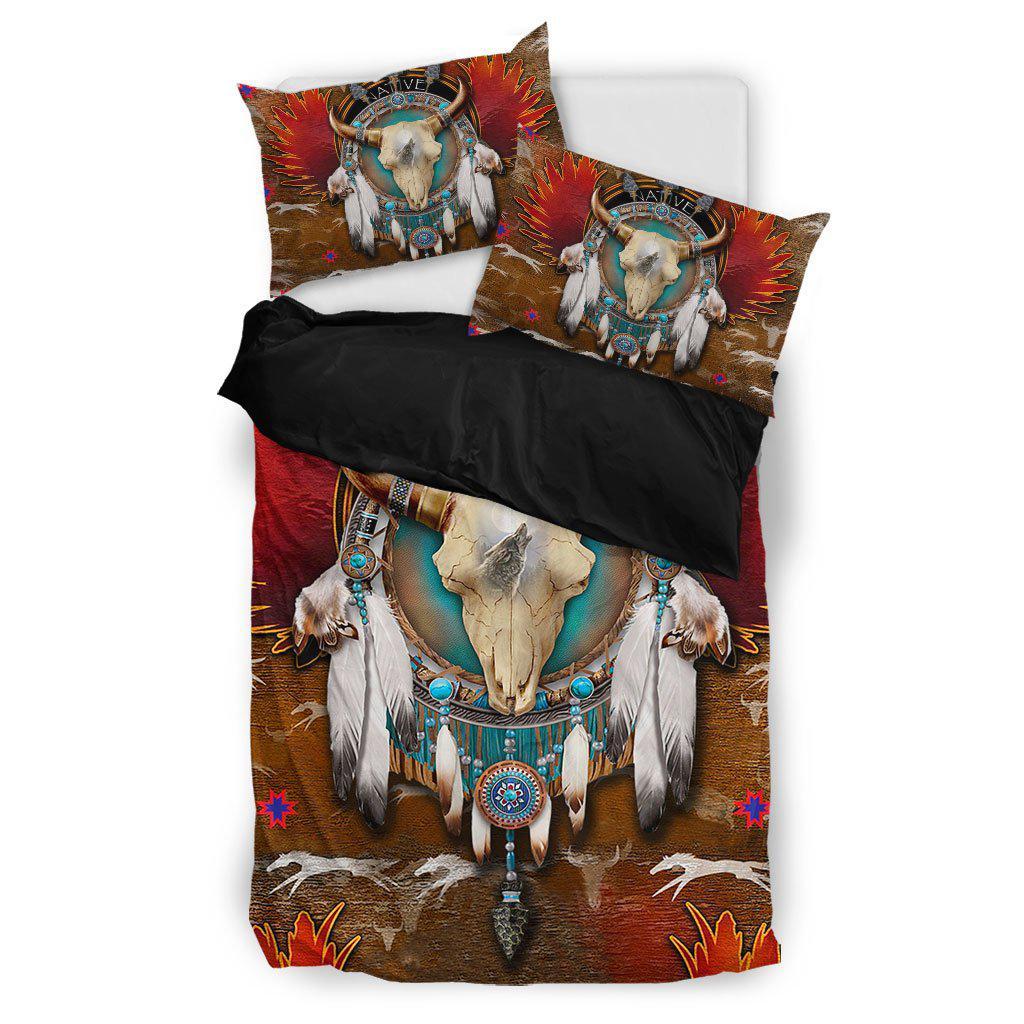 WelcomeNative Buffalo Dreamcatcher Bedding Set, 3D Bedding Set, All Over Print, Native American
