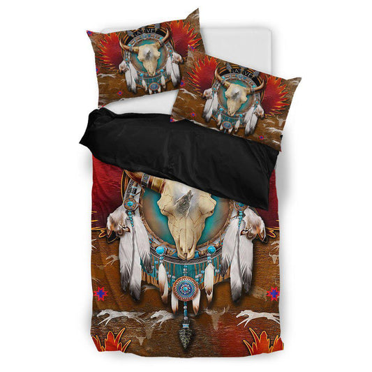 WelcomeNative Buffalo Dreamcatcher Bedding Set, 3D Bedding Set, All Over Print, Native American