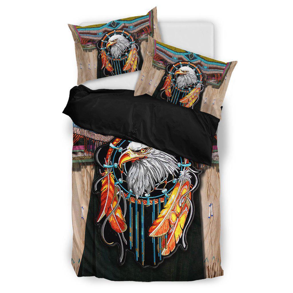 WelcomeNative Dreamcatcher Eagle Hoodie Dress, 3D Hoodie Dress,All Over Print Hoodie Dress