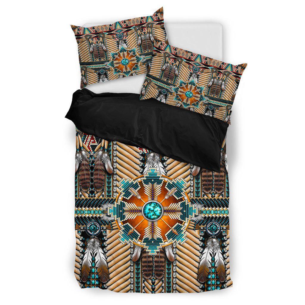 WelcomeNative Native Connecting Pattern Bedding Set, 3D Bedding Set, All Over Print, Native American