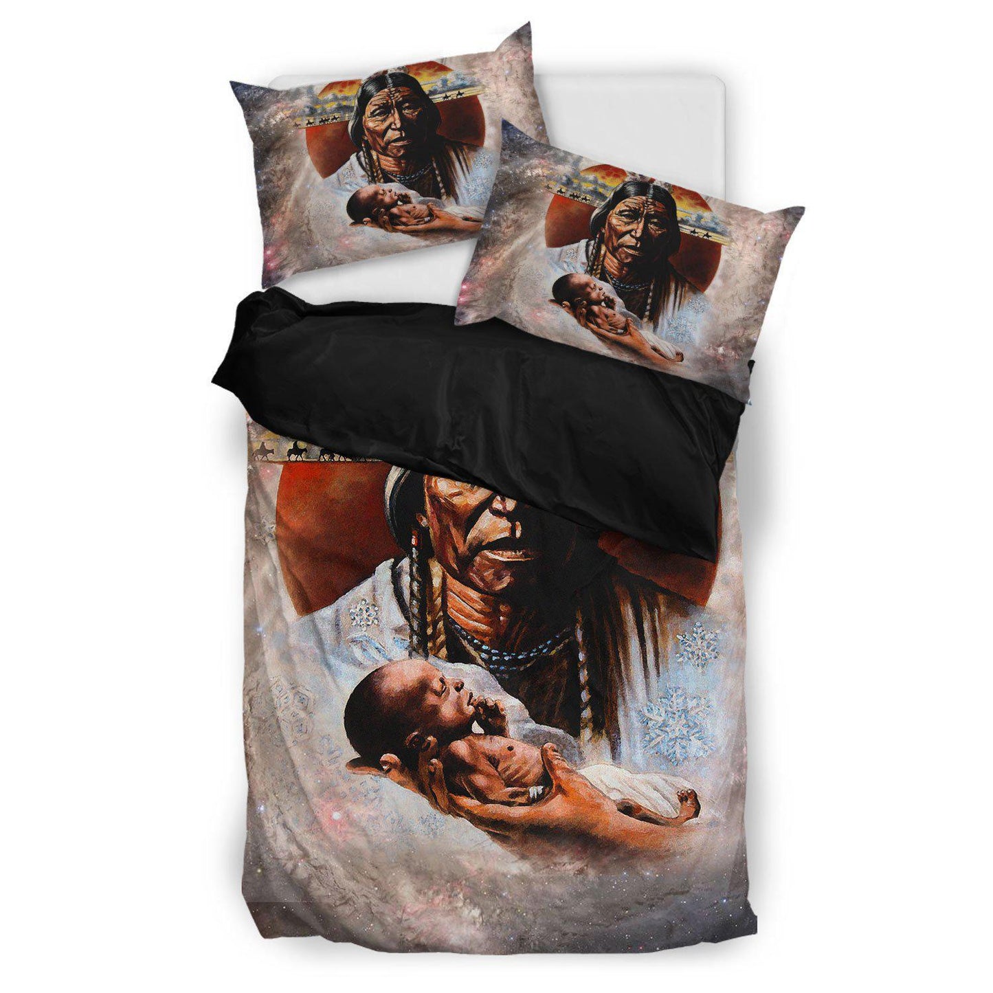 WelcomeNative Native Child Bedding Set, 3D Bedding Set, All Over Print, Native American