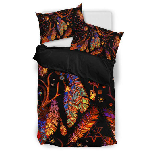 WelcomeNative Native Flowers Dream Bedding Set, 3D Bedding Set, All Over Print, Native American