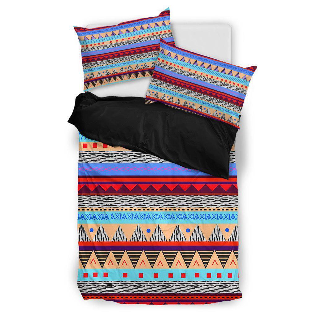 WelcomeNative Native Pyramid Pattern Bedding Set, 3D Bedding Set, All Over Print, Native American