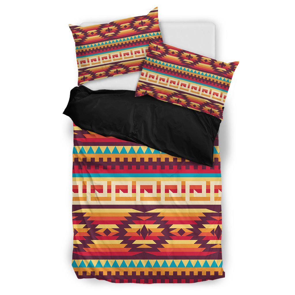 WelcomeNative Floating Color Motifs Bedding Set, 3D Bedding Set, All Over Print, Native American