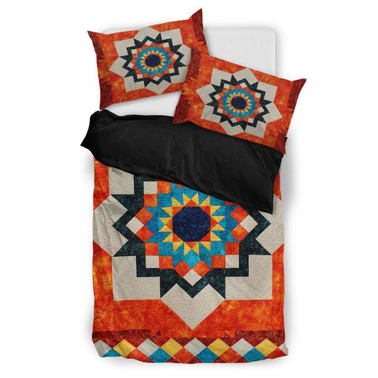 WelcomeNative Color Pattern Bedding Set, 3D Bedding Set, All Over Print, Native American