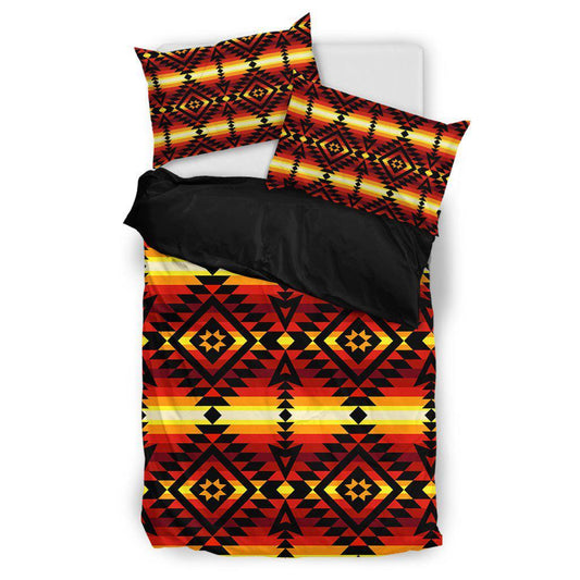 WelcomeNative Native Rhombic Pattern Bedding Set, 3D Bedding Set, All Over Print, Native American