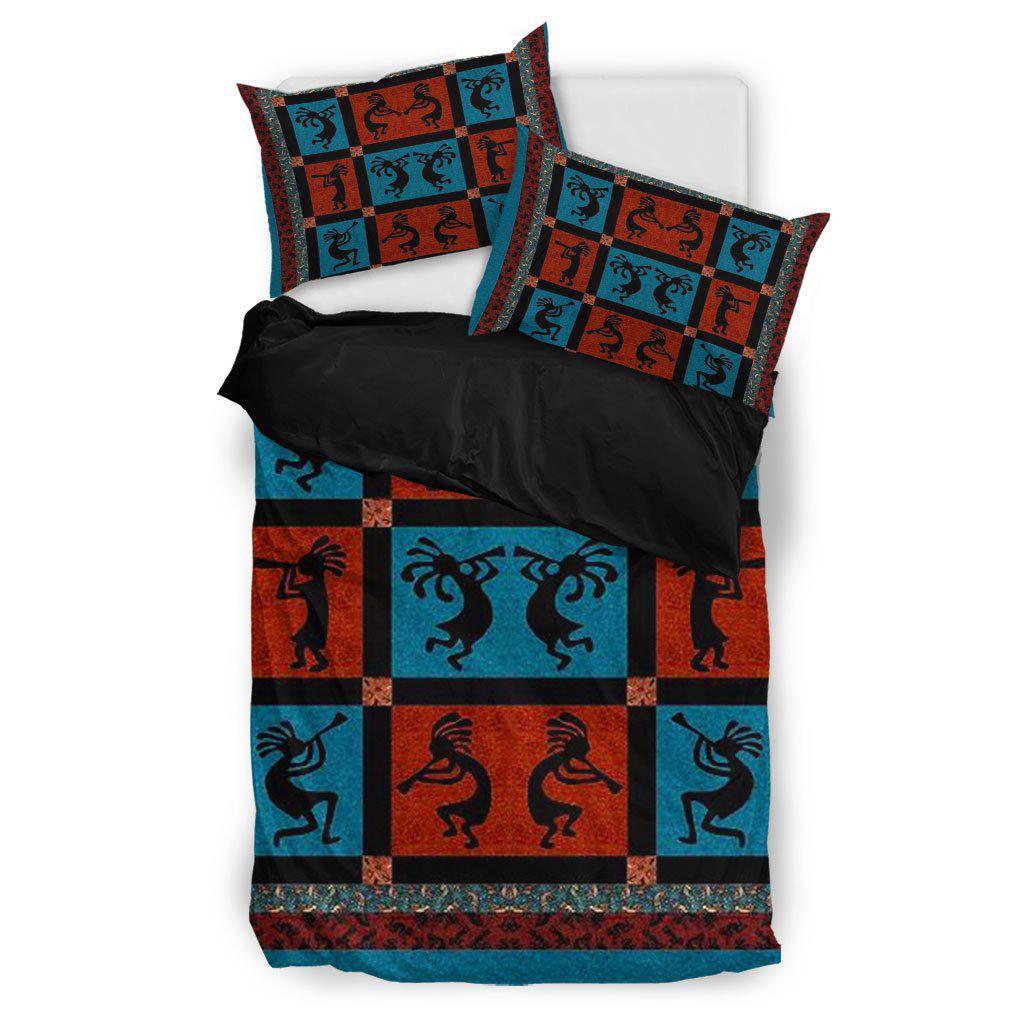 WelcomeNative Native Grid Pattern Bedding Set, 3D Bedding Set, All Over Print, Native American