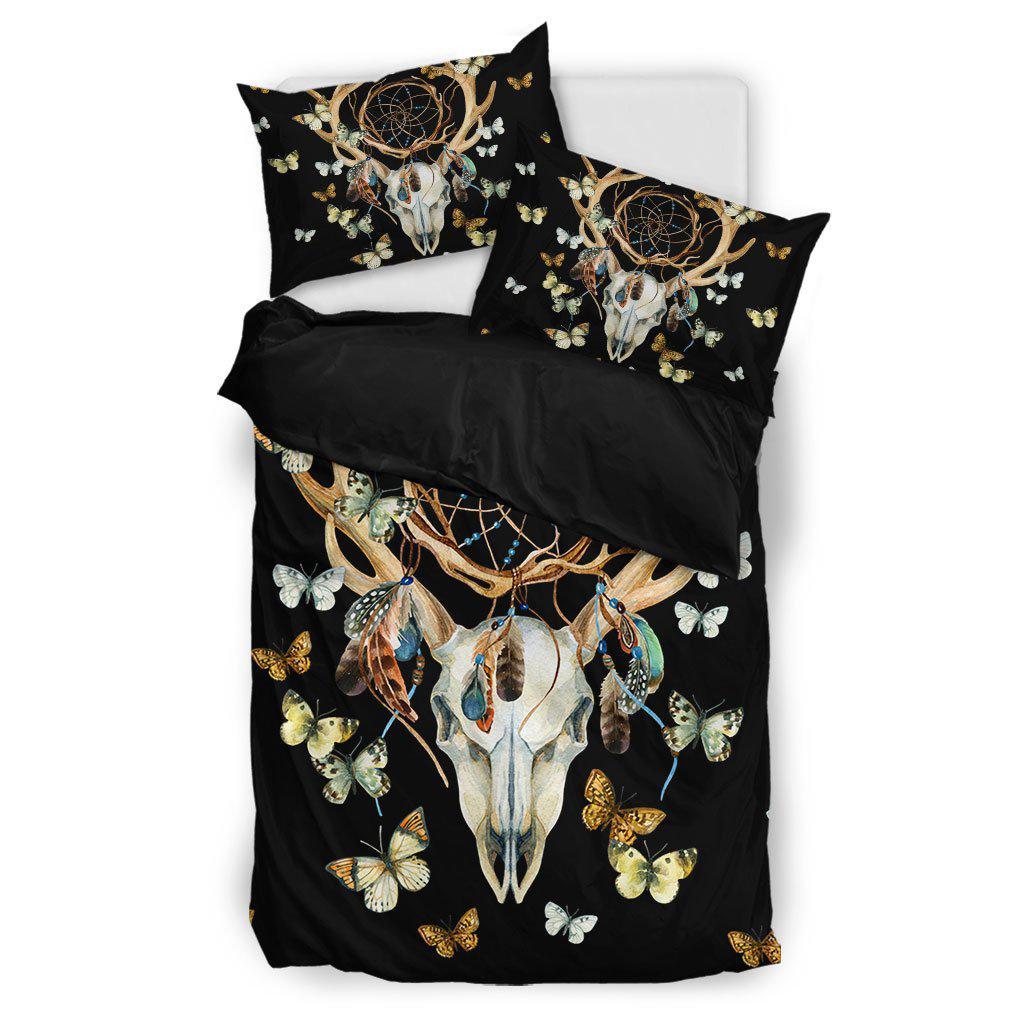 WelcomeNative Black Native Buffalo Bedding Set, 3D Bedding Set, All Over Print, Native American