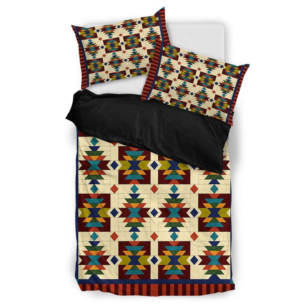 WelcomeNative Native Reticle Pattern Bedding Set, 3D Bedding Set, All Over Print, Native American