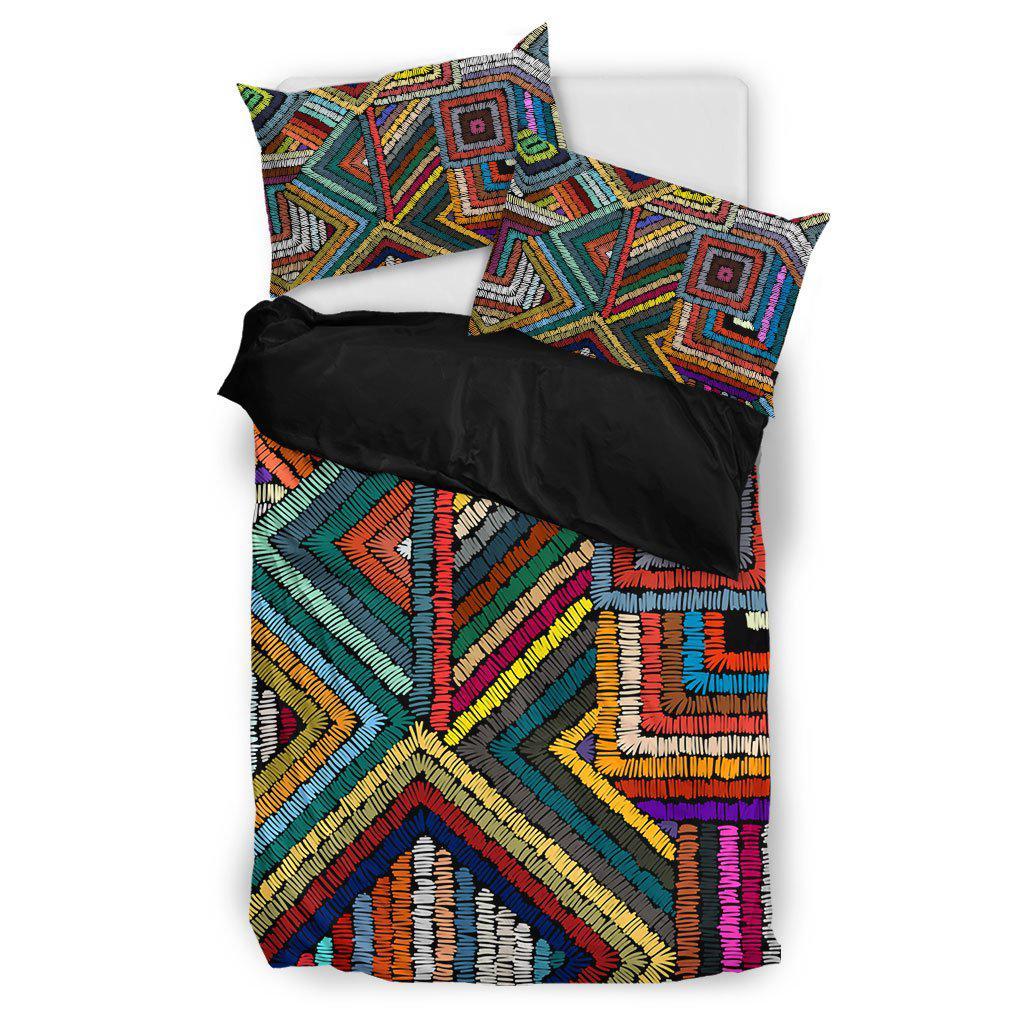 WelcomeNative Native Rainbow Color Bedding Set, 3D Bedding Set, All Over Print, Native American