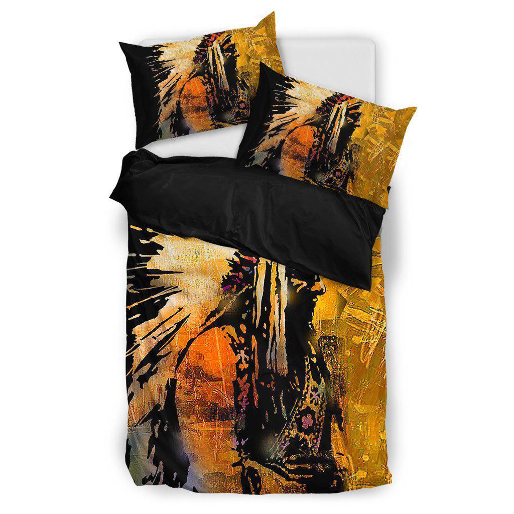 WelcomeNative Native Headman Bedding Set, 3D Bedding Set, All Over Print, Native American