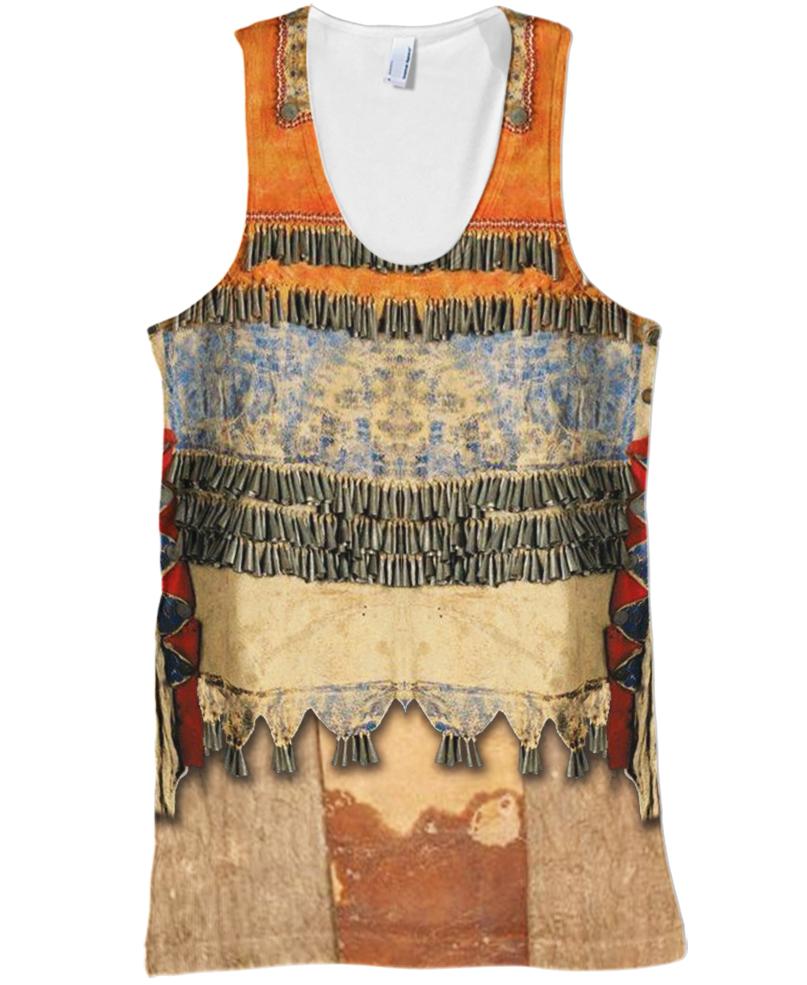 WelcomeNative Native Pattern Orange 3D Hoodie, All Over Print Hoodie, Native American