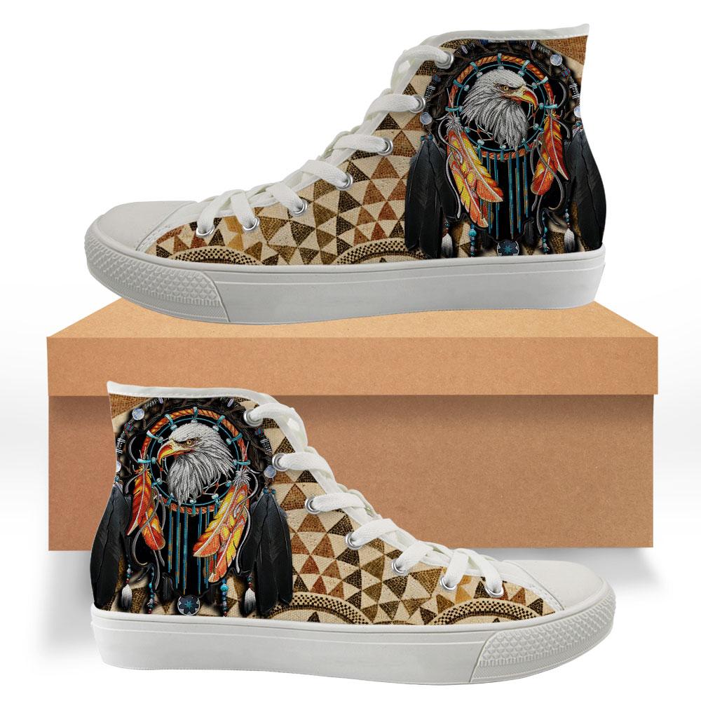 WelcomeNative Eagle Feather Shoes, 3D Shoes, All Over Print Shoes