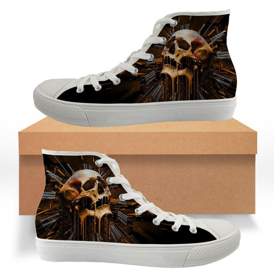 WelcomeNative Beautiful Skull Shoes, 3D Shoes, All Over Print Shoes