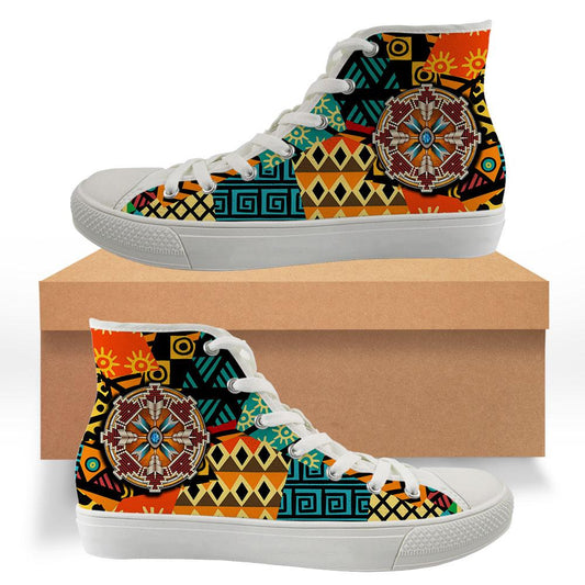 WelcomeNative Native Pattern, 3D Shoes, All Over Print Shoes