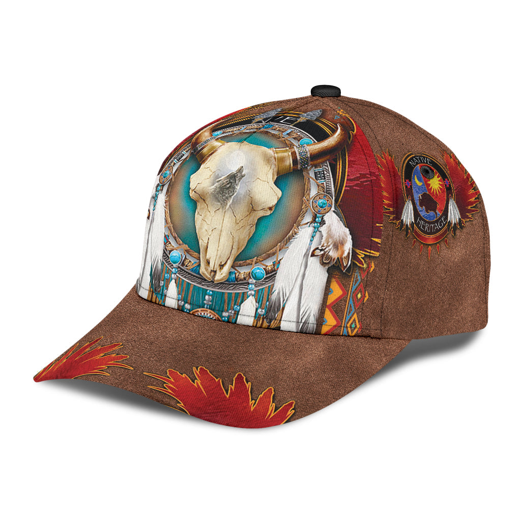 WelcomeNative Native American Cap, 3D Cap , All Over Print Cap