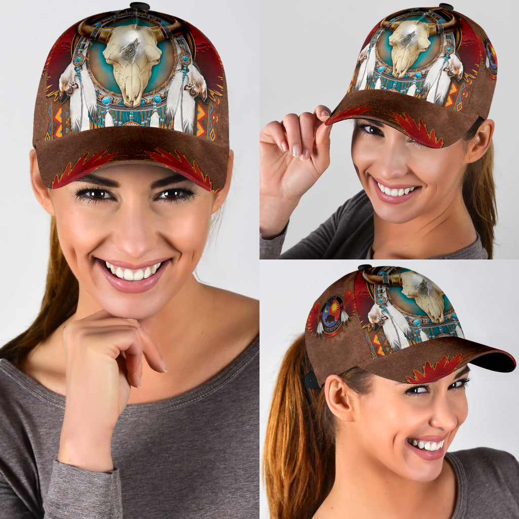 WelcomeNative Native American Cap, 3D Cap , All Over Print Cap