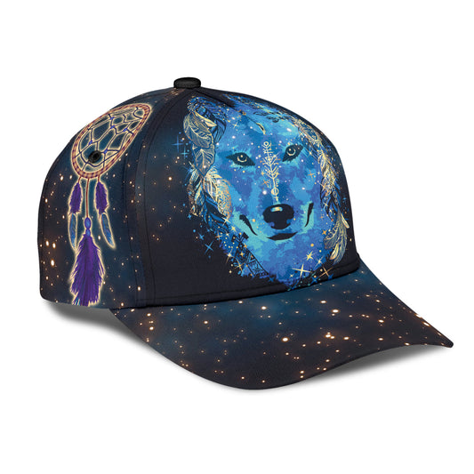 WelcomeNative Native Wolf Cap, 3D Cap , All Over Print Cap