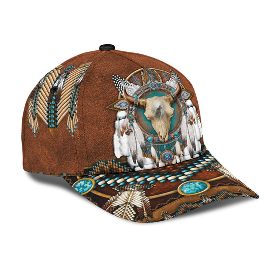 WelcomeNative Native Buffalo Cap, 3D Cap , All Over Print Cap