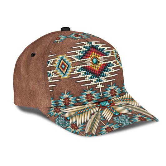 WelcomeNative Native Pattern Cap, 3D Cap , All Over Print Cap