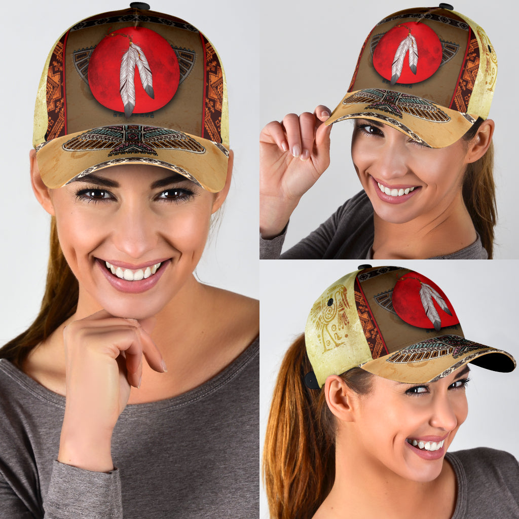 WelcomeNative Native American Cap, 3D Cap , All Over Print Cap