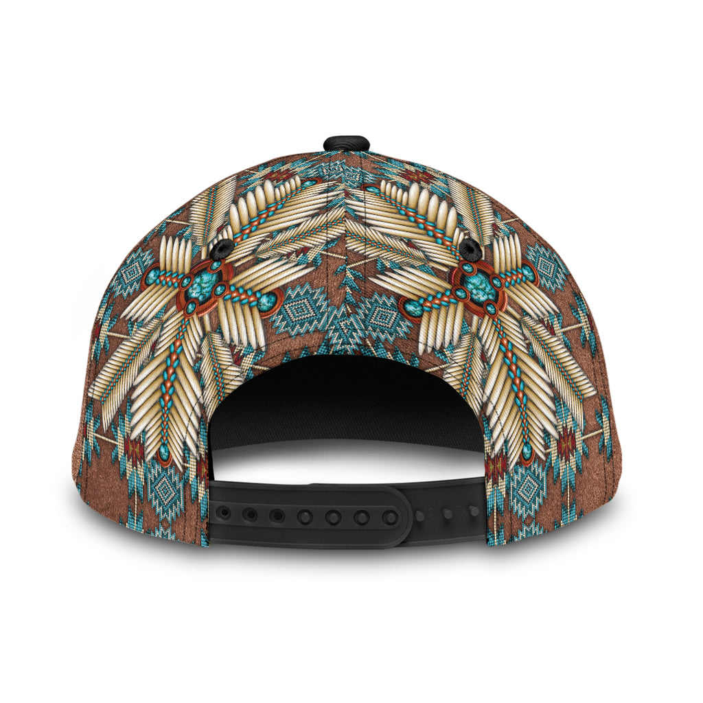 WelcomeNative Native Pattern Cap, 3D Cap , All Over Print Cap