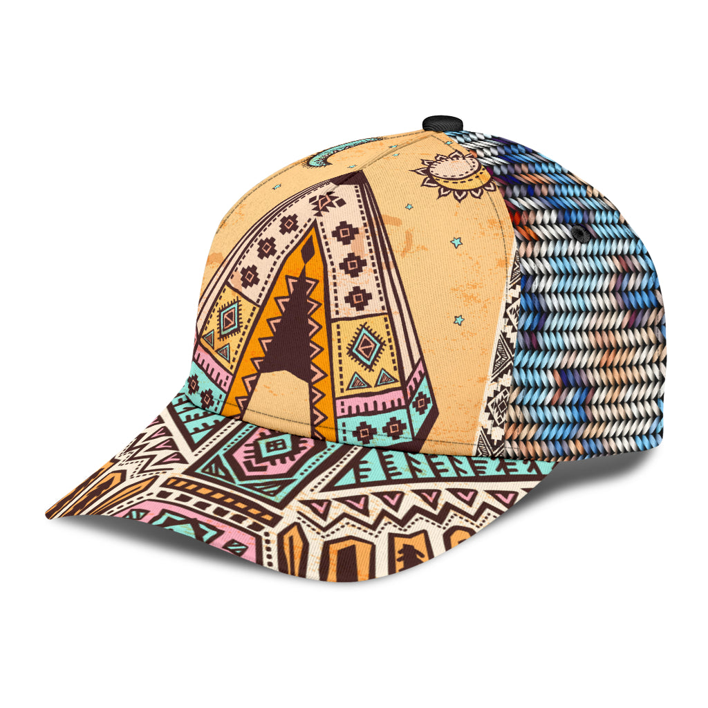 WelcomeNative Native American Pattern Cap, 3D Cap , All Over Print Cap