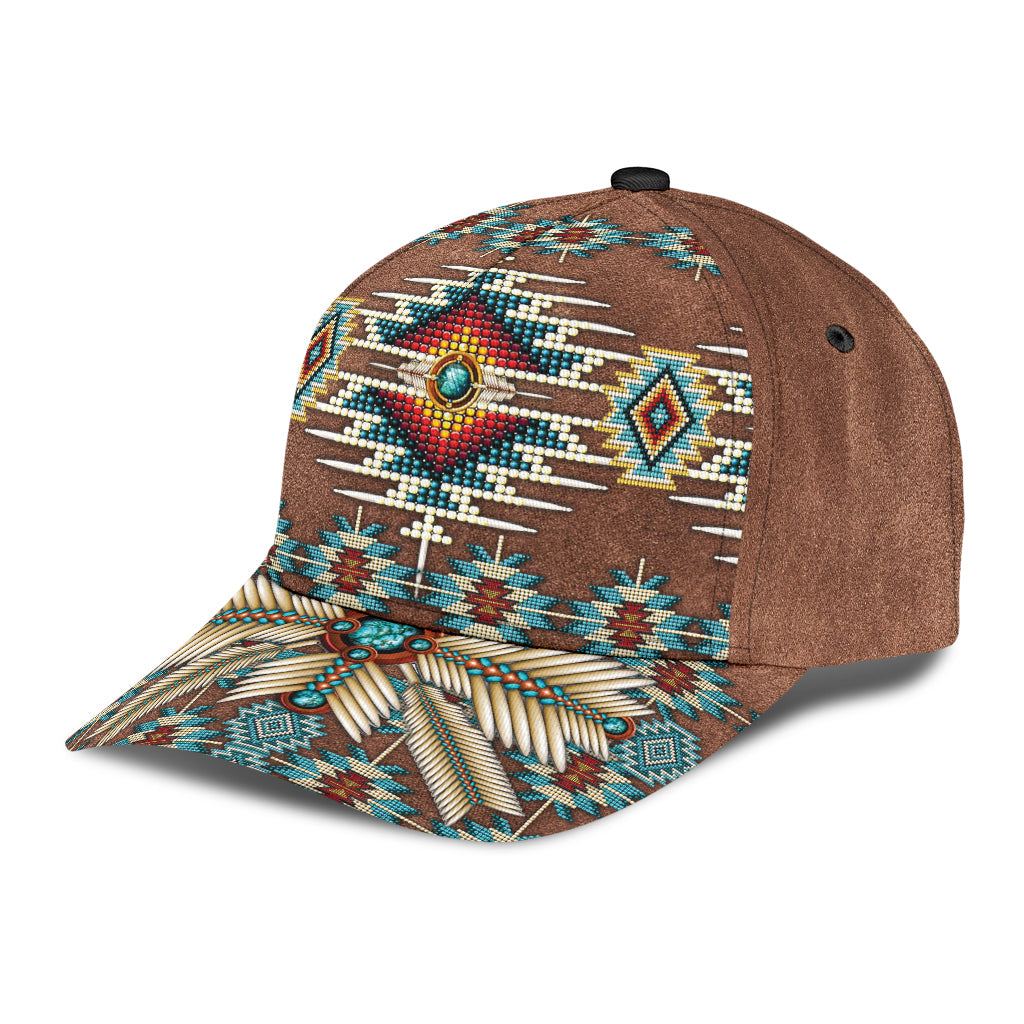 WelcomeNative Native Pattern Cap, 3D Cap , All Over Print Cap