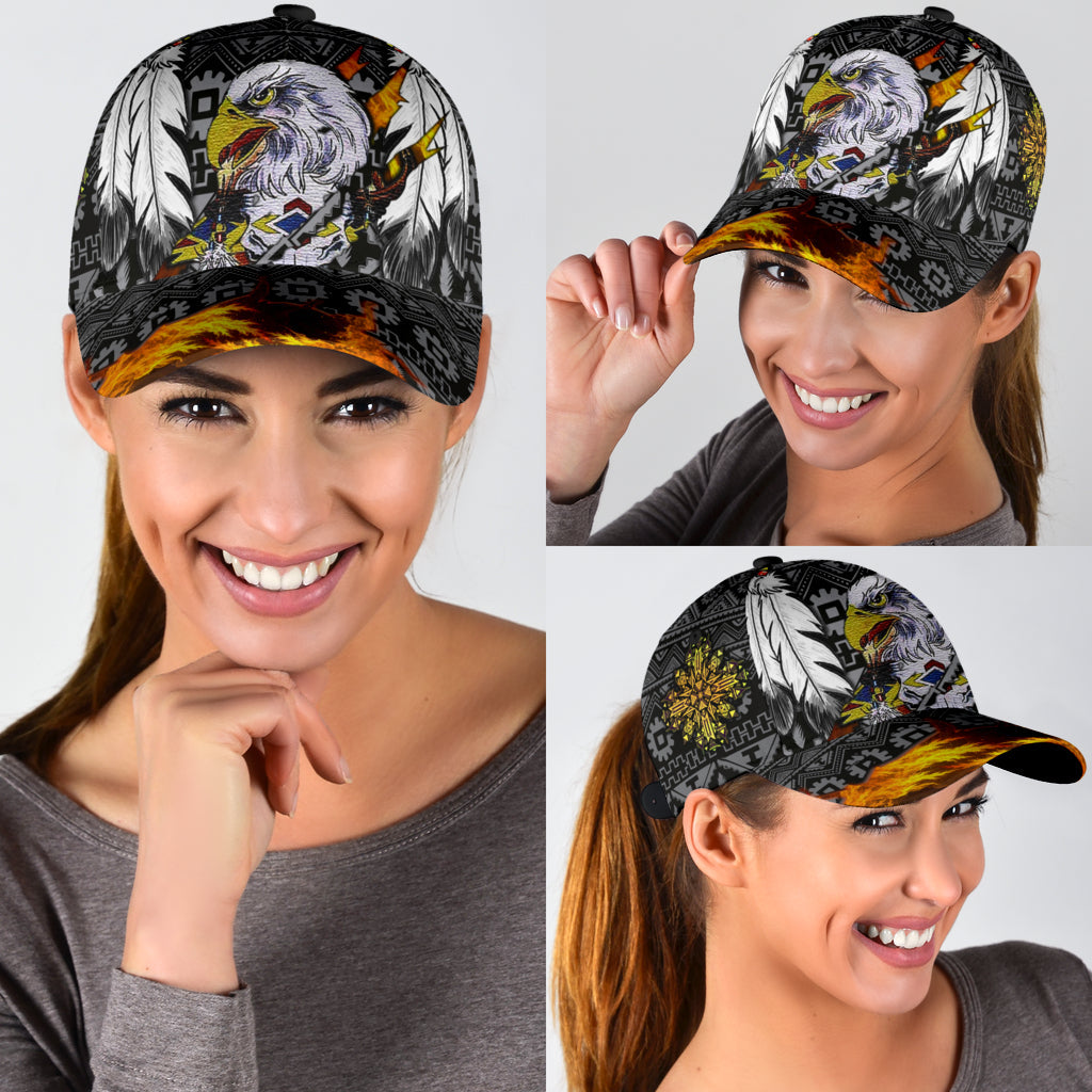 WelcomeNative Native American Cap, 3D Cap , All Over Print Cap
