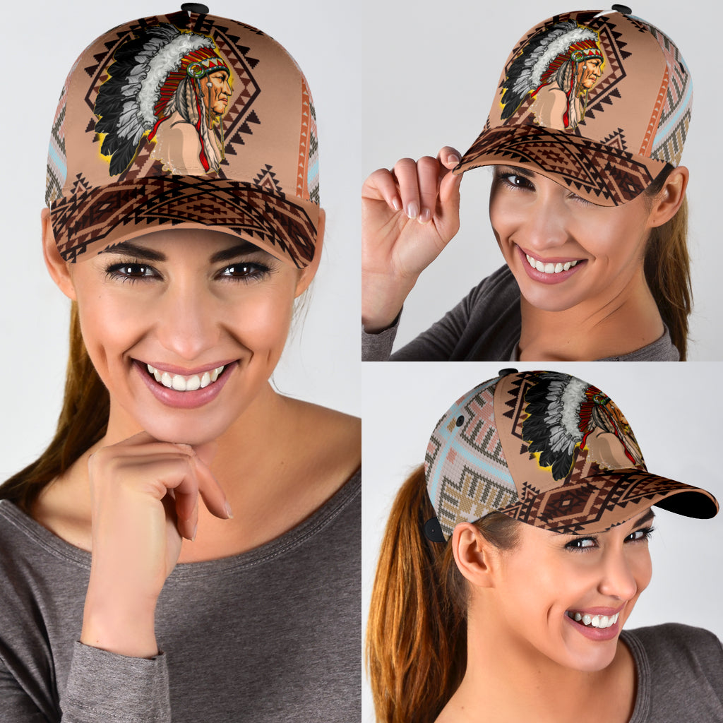 WelcomeNative Native American Cap, 3D Cap , All Over Print Cap