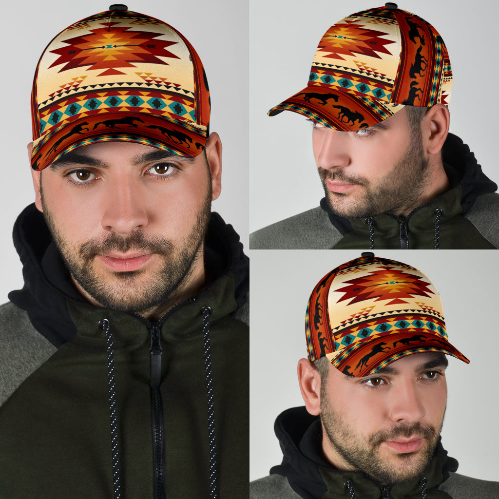 WelcomeNative Native Pattern Cap, 3D Cap , All Over Print Cap