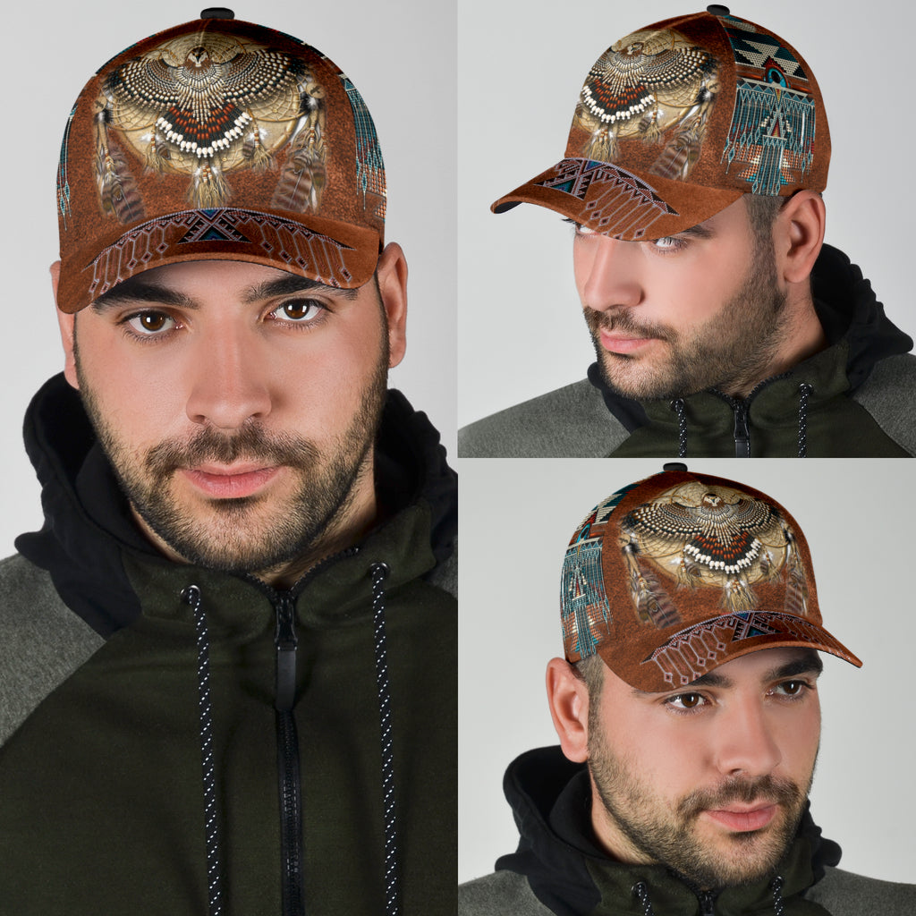 WelcomeNative Native Eagle Cap, 3D Cap , All Over Print Cap