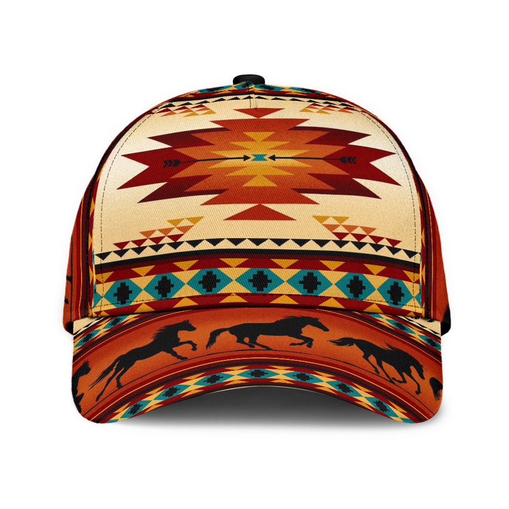 WelcomeNative Native Pattern Cap, 3D Cap , All Over Print Cap