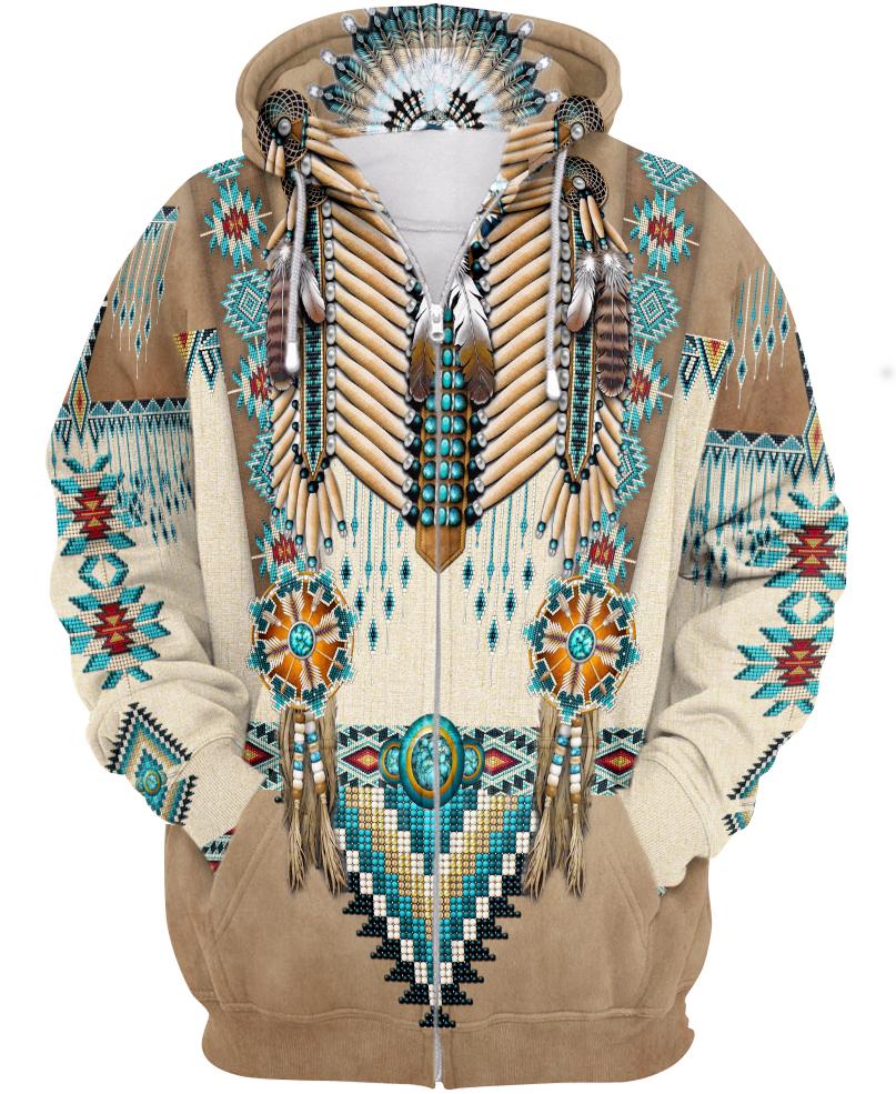 WelcomeNative Native Pattern Beautiful Hoodie, All Over Print Hoodie, Native American